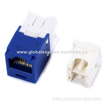 CAT 5e/6 RJ45 Keystone Jack in New Style, 0.4 to 0.6mm Insulation Diameter